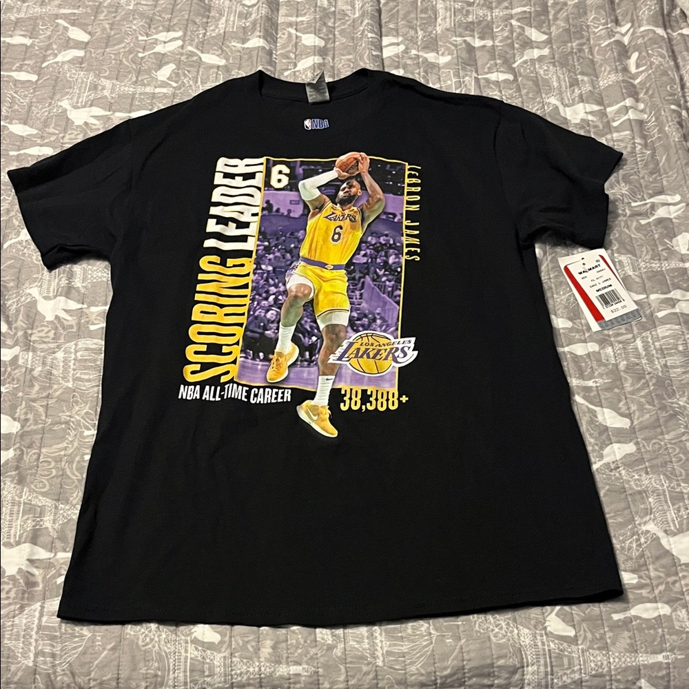 Black LeBron James NBA Scoring Leader T-Shirt